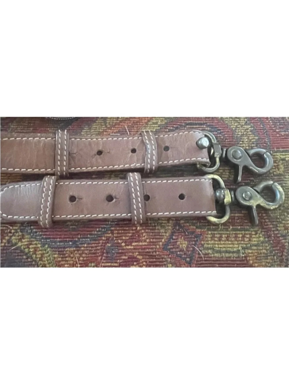 LL Bean Brown Leather Messenger Bag - Classic Work Satchel